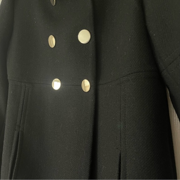 ZARA WOOL BLEND COAT WITH WRAP COLLAR - Picture 14 of 15